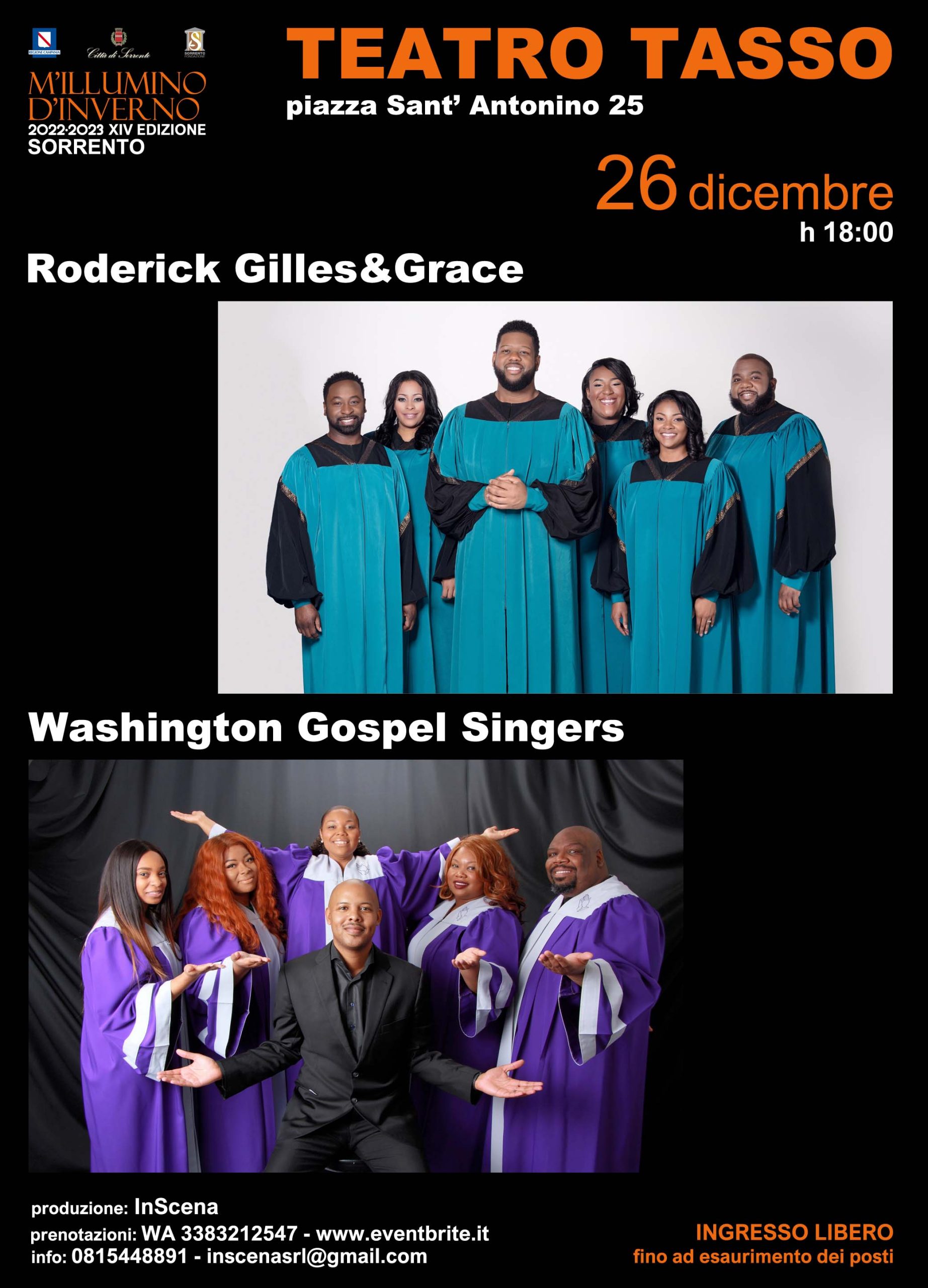 Roderick Gilles & Grace – Washington Gospel Singers live