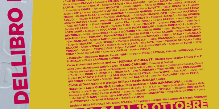 Biennale del Libro d’Artista – VIIª edizione L’Arte si Fa Libro, il Libro si Fa Arte