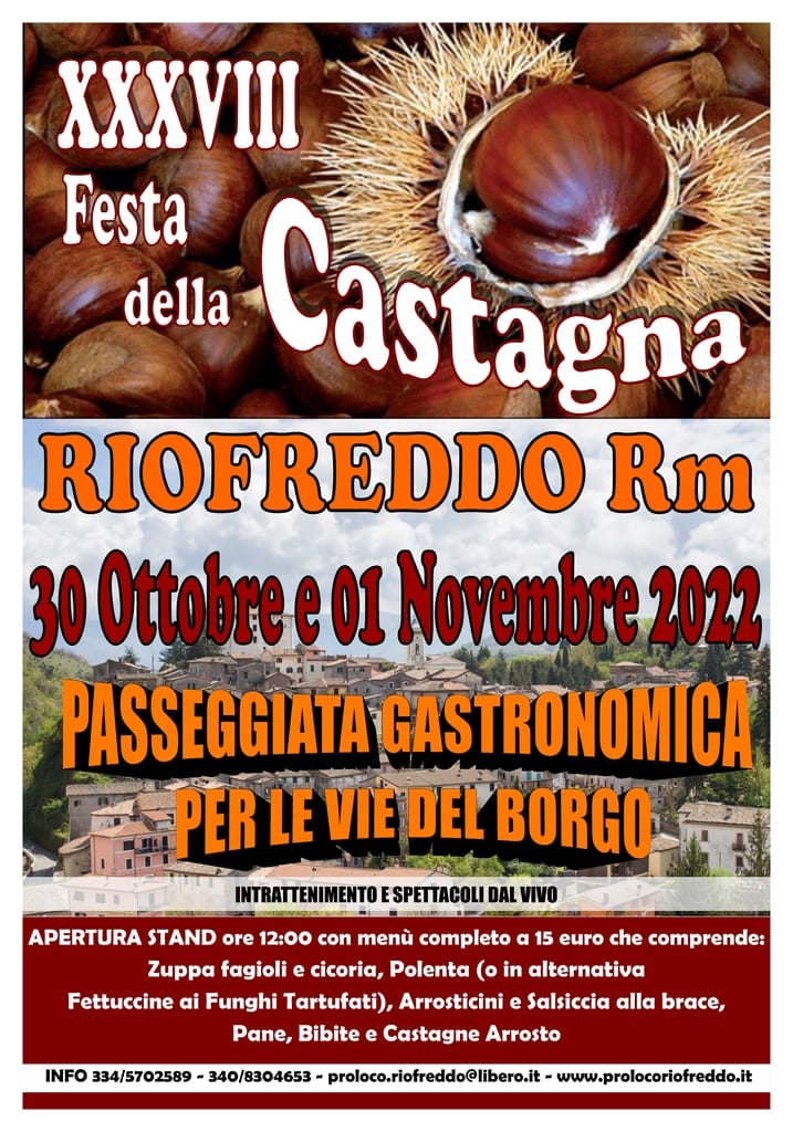 XXXVIII Edizione della FESTA DELLA CASTAGNA
