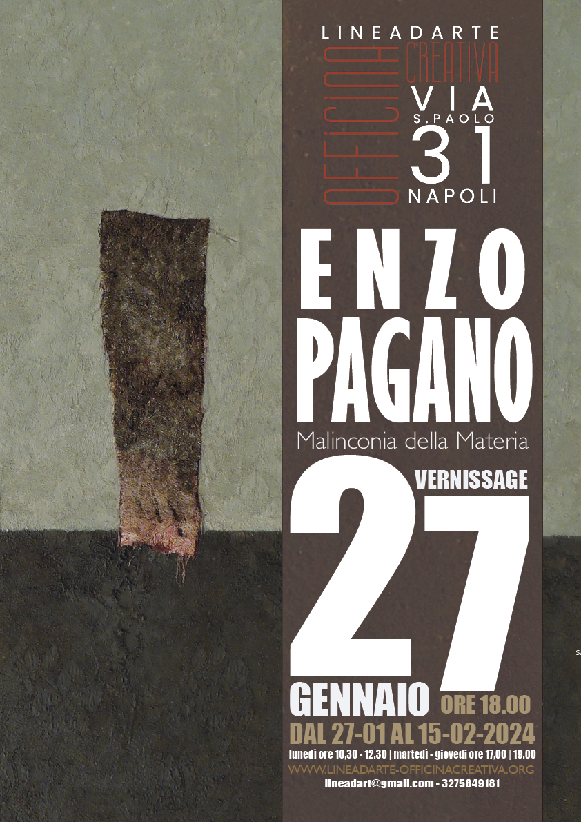 Enzo Pagano – Malinconia  della Materia