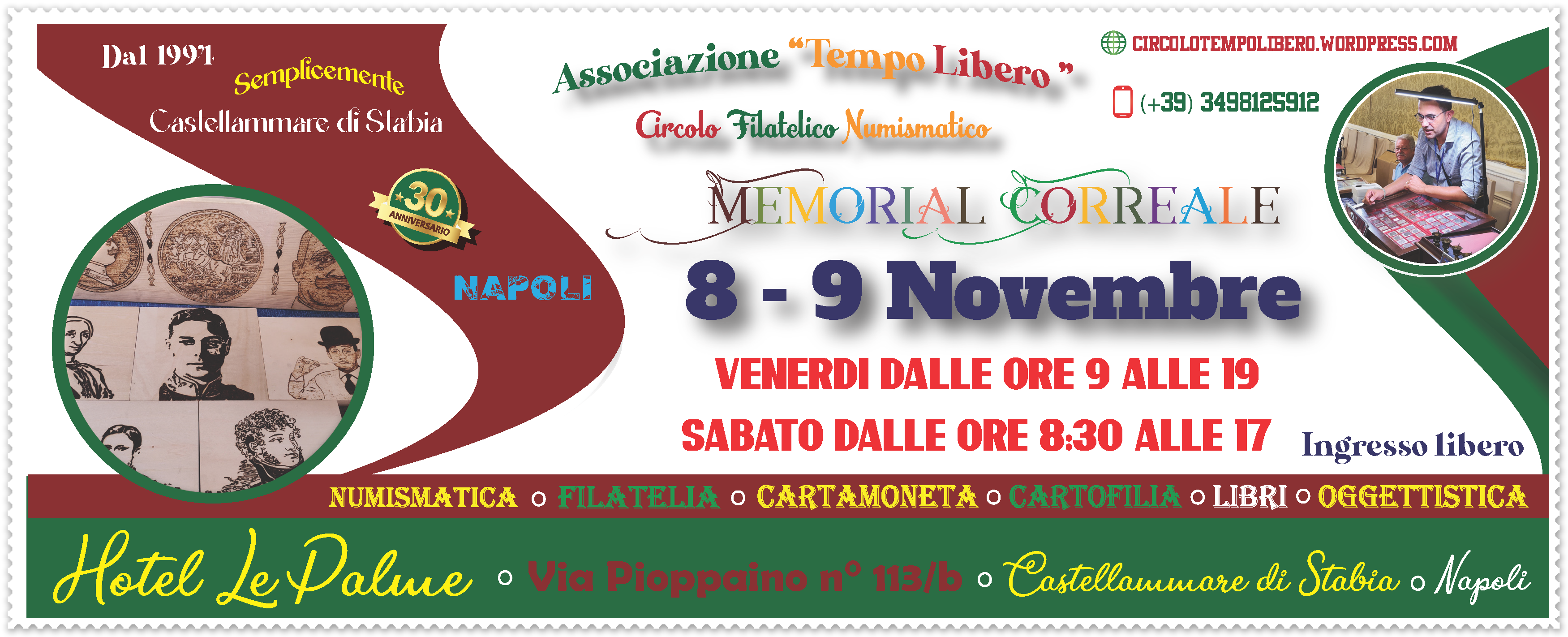 Collezionismo: Torna 8 e 9 novembre 2024 il Memorial Correale