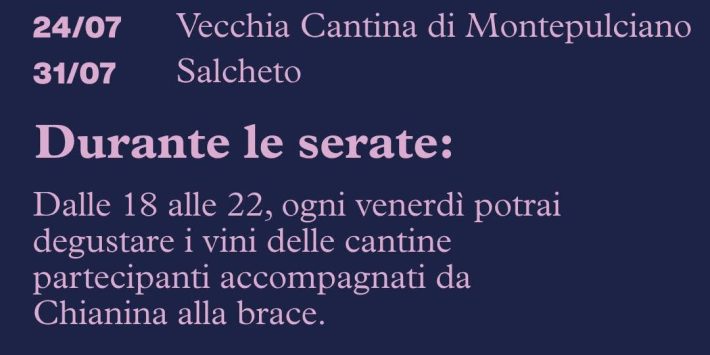 Le Notti del Vino a Montepulciano