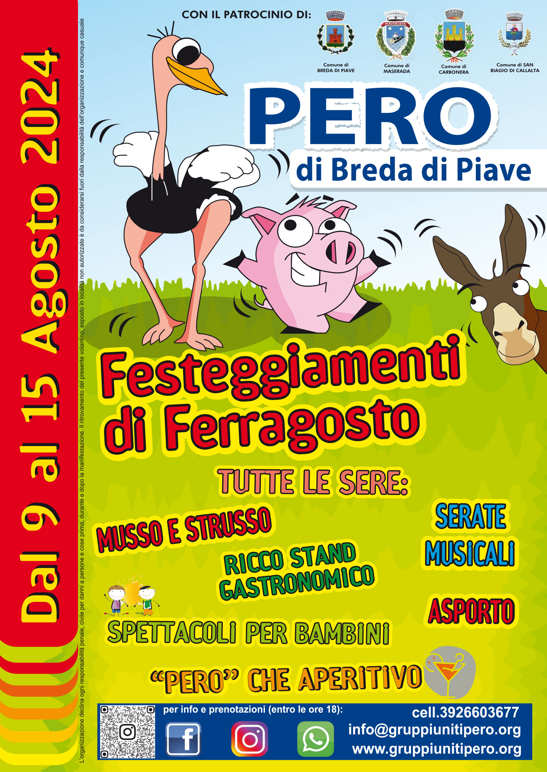 Festeggiamenti di Ferragosto dal 9 al 15 agosto 2024
