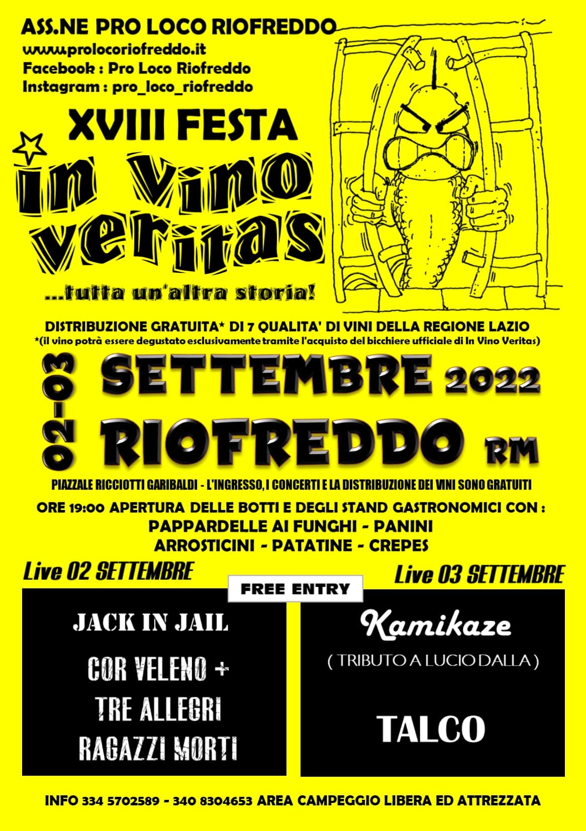 XVIII Festa In Vino Veritas – Riofreddo