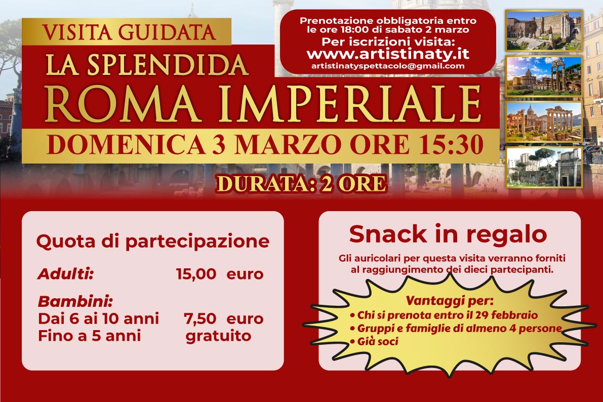 La splendida Roma Imperiale – Visita guidata