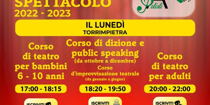 Corsi di teatro, spettacolo e dizione per adulti e bambini