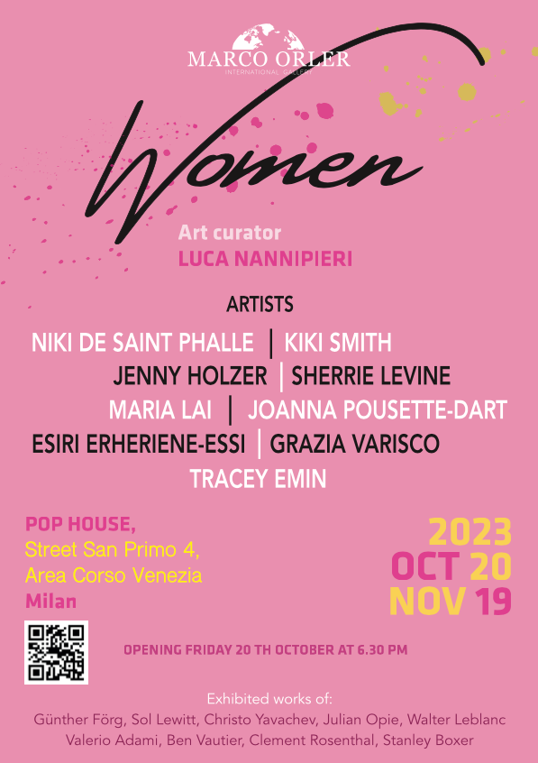Marco Orler International Gallery presenta alla Pop House di Milano la mostra “Women”